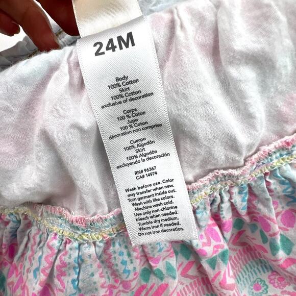 OshKosh B'gosh Denim Ruffle Overall Dress - Picture 6 of 9